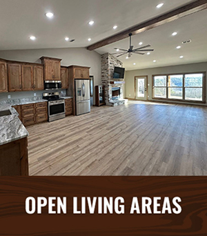Open living areas
